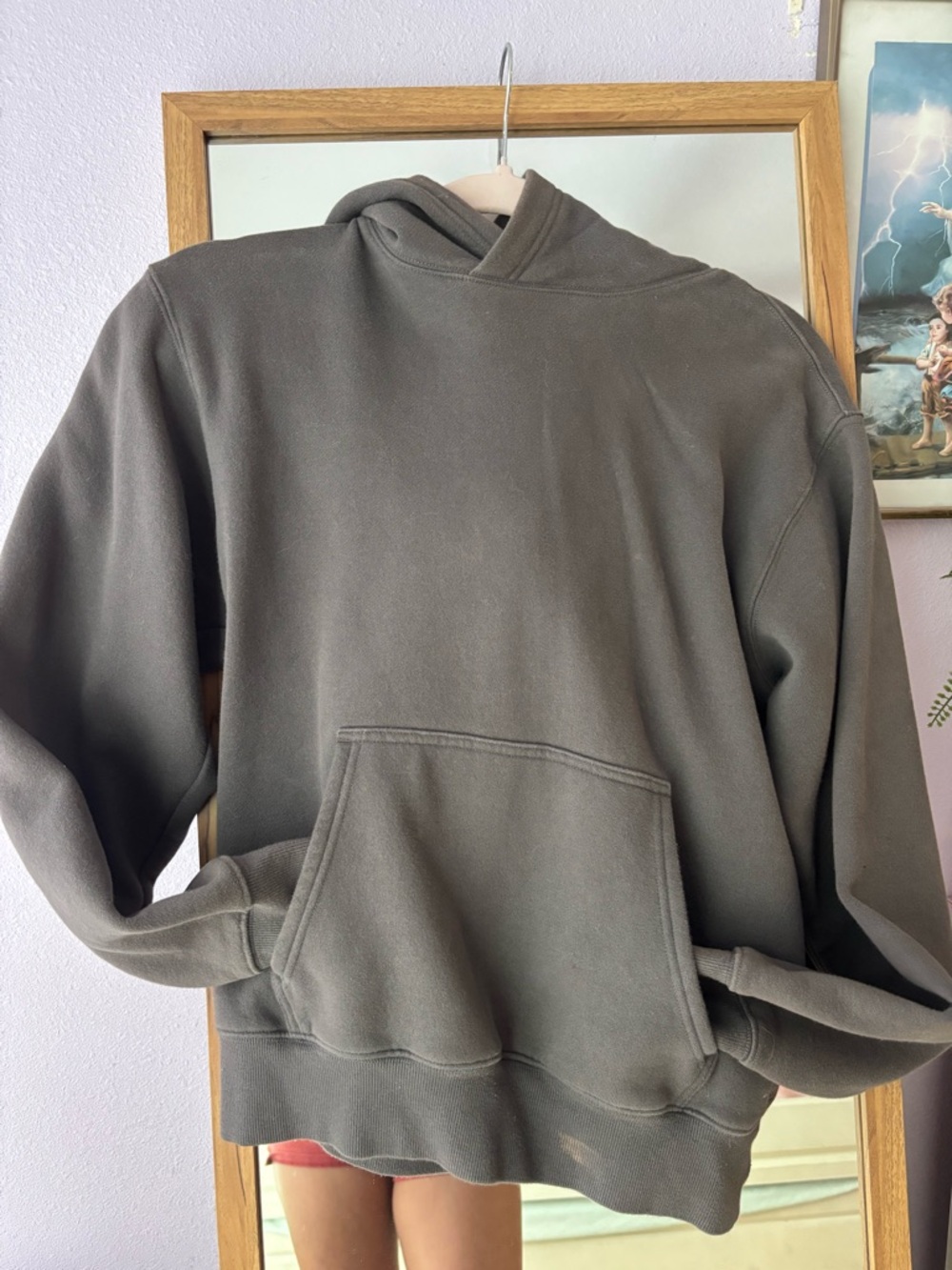 TNA Aritzia Cozy Sweatfleece Hoodie - Dark Gray